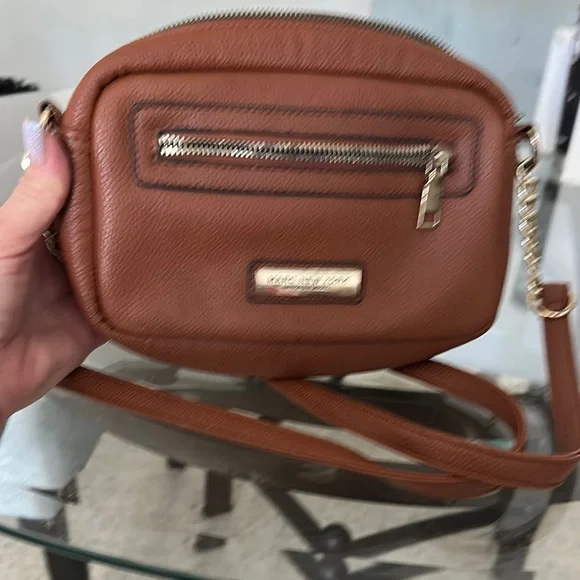 Andrew Marc Bags Andrew Marc Brown Leather Crossbody Bag With